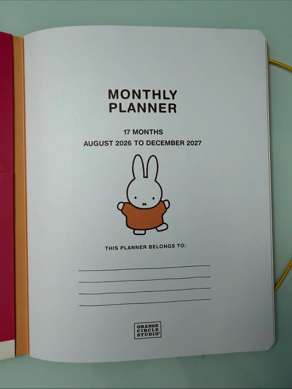 miffy this planner